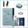 Passport ID Passport PU Card Lightweight and Multiple Card Passport Storage Overseas Travel Supplies [DELUXEFOX] Case, Anti-Skimming, Multi-Function