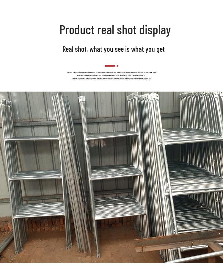 Diagonal Support Pole: Large Tripod Safety Leg for Mobile Scaffolding Stability.