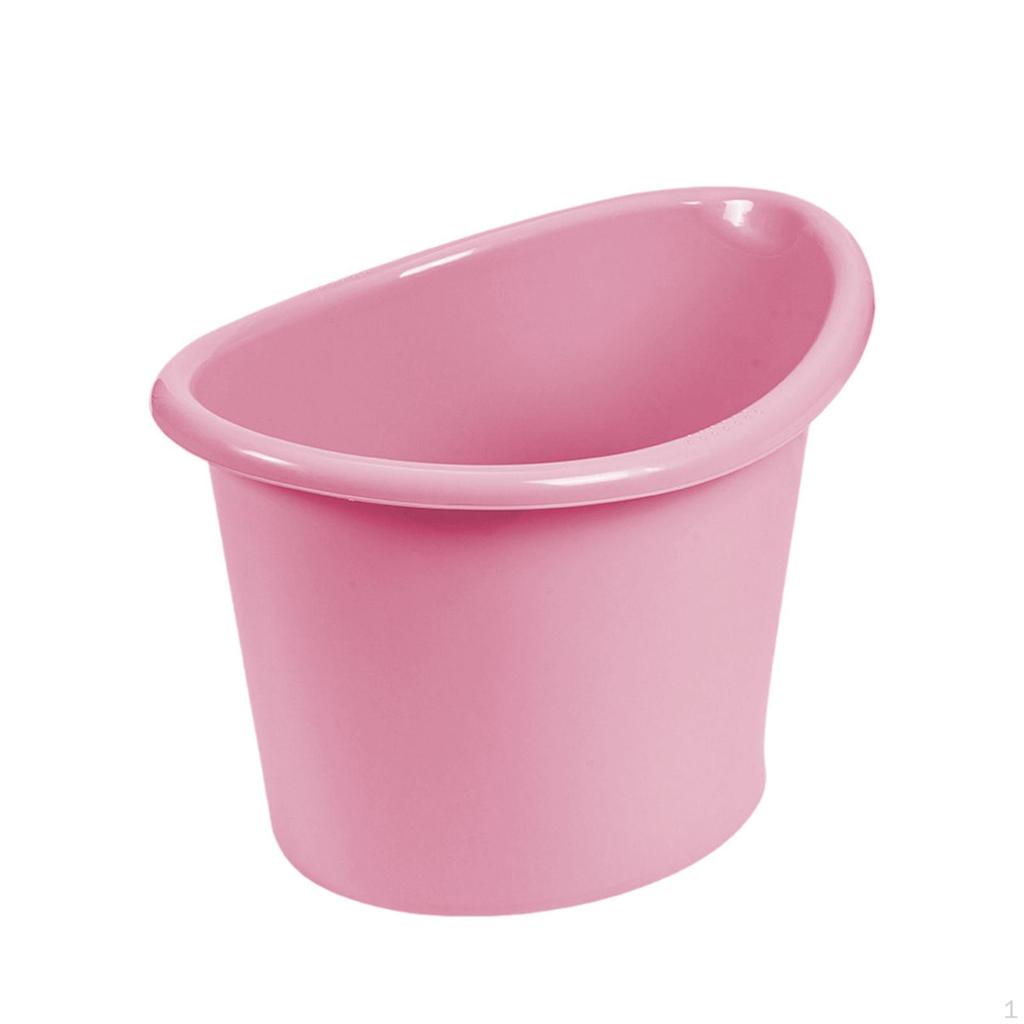 Bath Bucket with Support Seat Infant Bathtub for Infants Newborn Blue