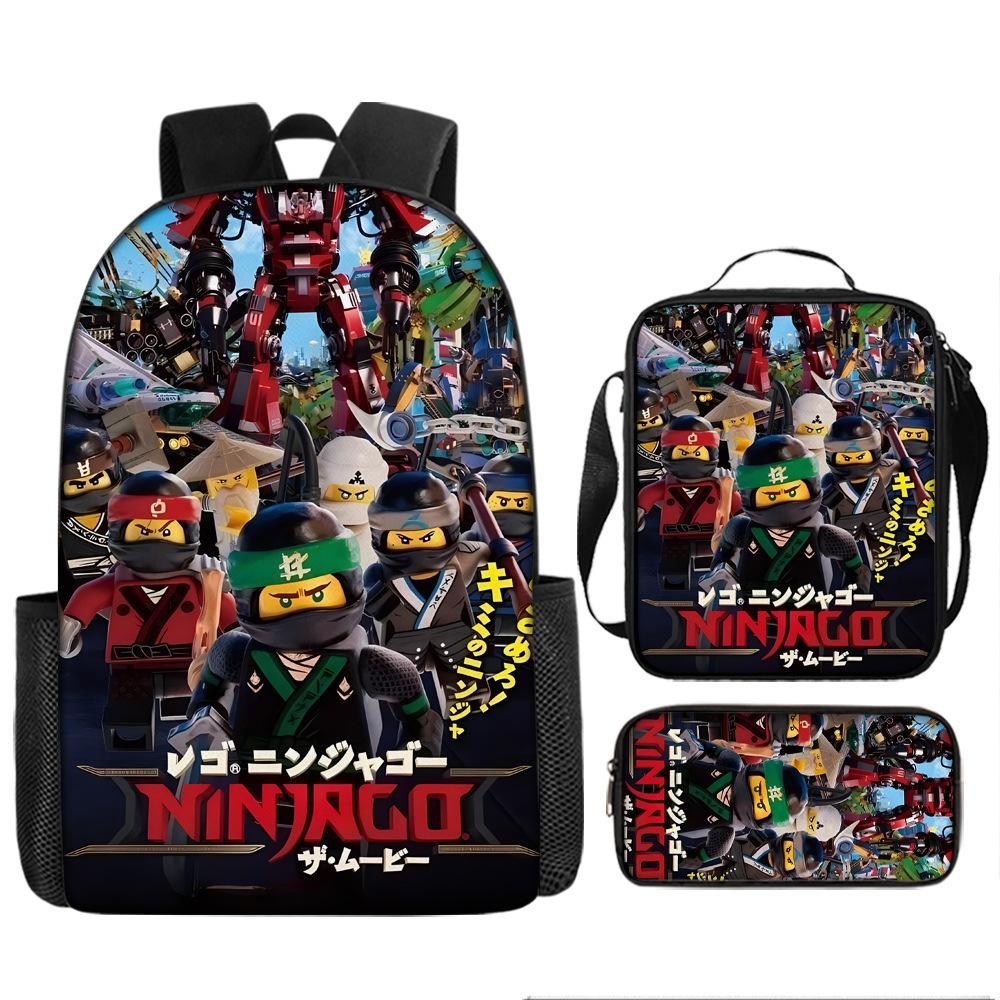 Cartoon-Rucksack-Set 3 Teile Leichte Schultasche für Mittelschüler Umhängetasche