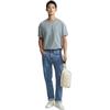 Calvin Klein Alphabet Logo Crew Neck Short Sleeve T-Shirt SS23 Unisex Tops Grey Blue J400280-PN6