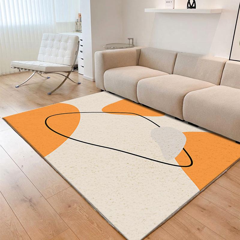 Winter Warmth and Comfort Luxury Lines Living Room Large Size Non-slip Carpet Bedroom Side Rug Home Decoration