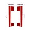 For RAM 1500 Red Carbon Fiber Interior Transmission Console Side Cover Trim