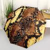 1pc Snake Skin Pattern Automatic Folding Umbrella, Heavy Duty 8 Rib Iron Frame,  Suitable for Travel, Daily Use, Birthday, Decor Gift  91