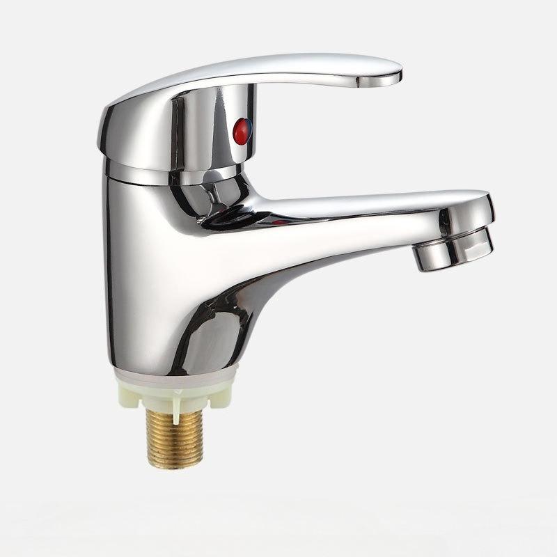 Chromed Bathroom Faucet Hot and Cold Water Basin Face Wash Tap Deck Mounted Basin Mixer Water Taps Bathroom Accessories