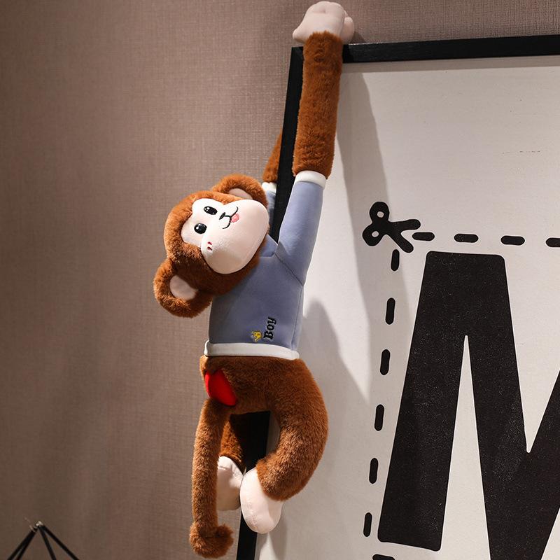 

Милая кукла обезьяны-носача для пары, маленькая плюшевая игрушка-обезьянка, кукла, детская подушка для сна и успокоения 60cm