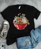 Ramen Cats Shirt, Ramen Noodles Shirt, Ramen Art, Cat Gifts, Kawaii Ramen Gifts, Japanese Food Shirts