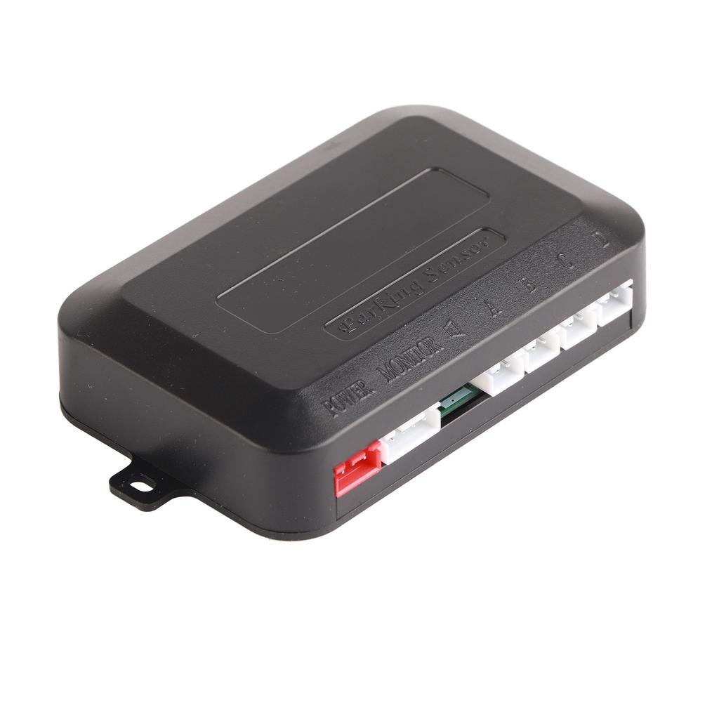 12V Reverse Radar System with 4 Parking Sensor LED Display Distance Detection Waterproof Accurate for Car Auto Black