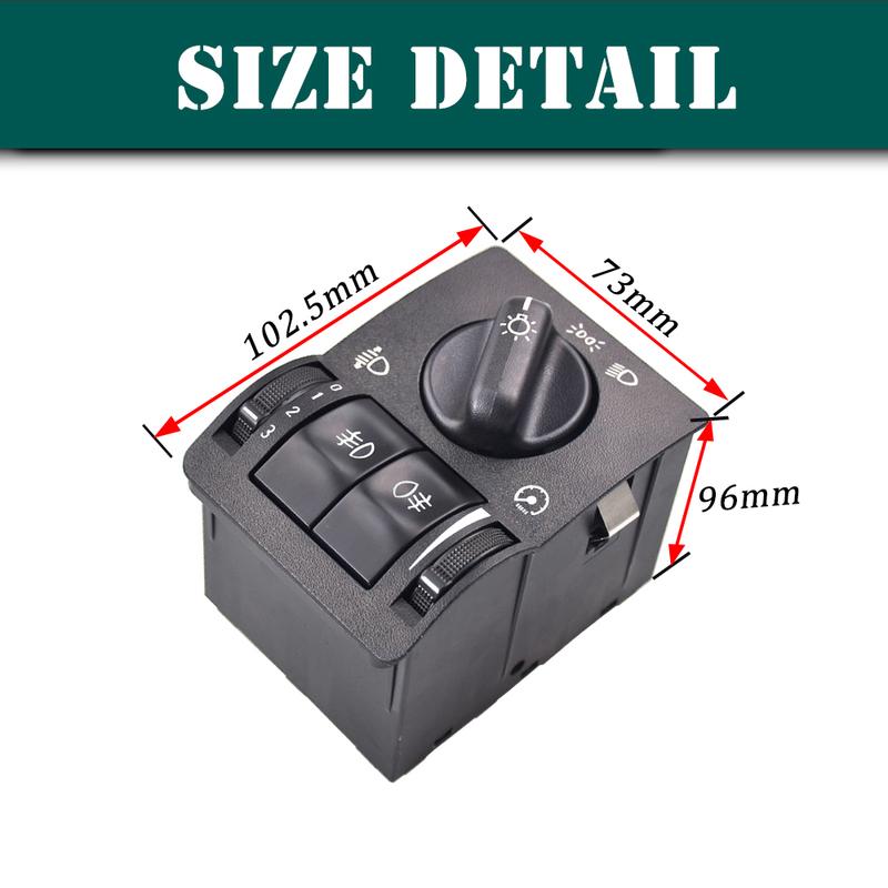 For Vauxhall Opel Astra G Zafira A Vectra B 1995-2003 Car Headlight Head Fog Lamp Light Control Switch 90437440