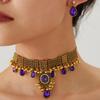 Bohemian Ethnic Style Necklace & Earrings Set - Retro & Exotic Design