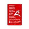 Christmas Reindeer Bar Metal Sign Rustic Wall Decor 12x8 Inch Pub Home Party