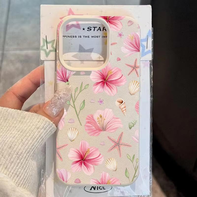 Sweet Lily Flower Lychee Pattern Phone Case For iPhone 17 16 15 14 13 12 11 Pro Max 16e 17e X XR XS Max Shockproof Soft Cover