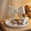 1PC Cream Bow Storage Tray Decoration, Bow Jewelry Storage Tray