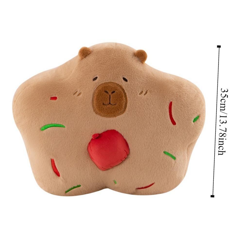 Simulation Capibara Anime Fluffty Toy Biscuit Stuffed Animals Soft Doll  Birthday Parties