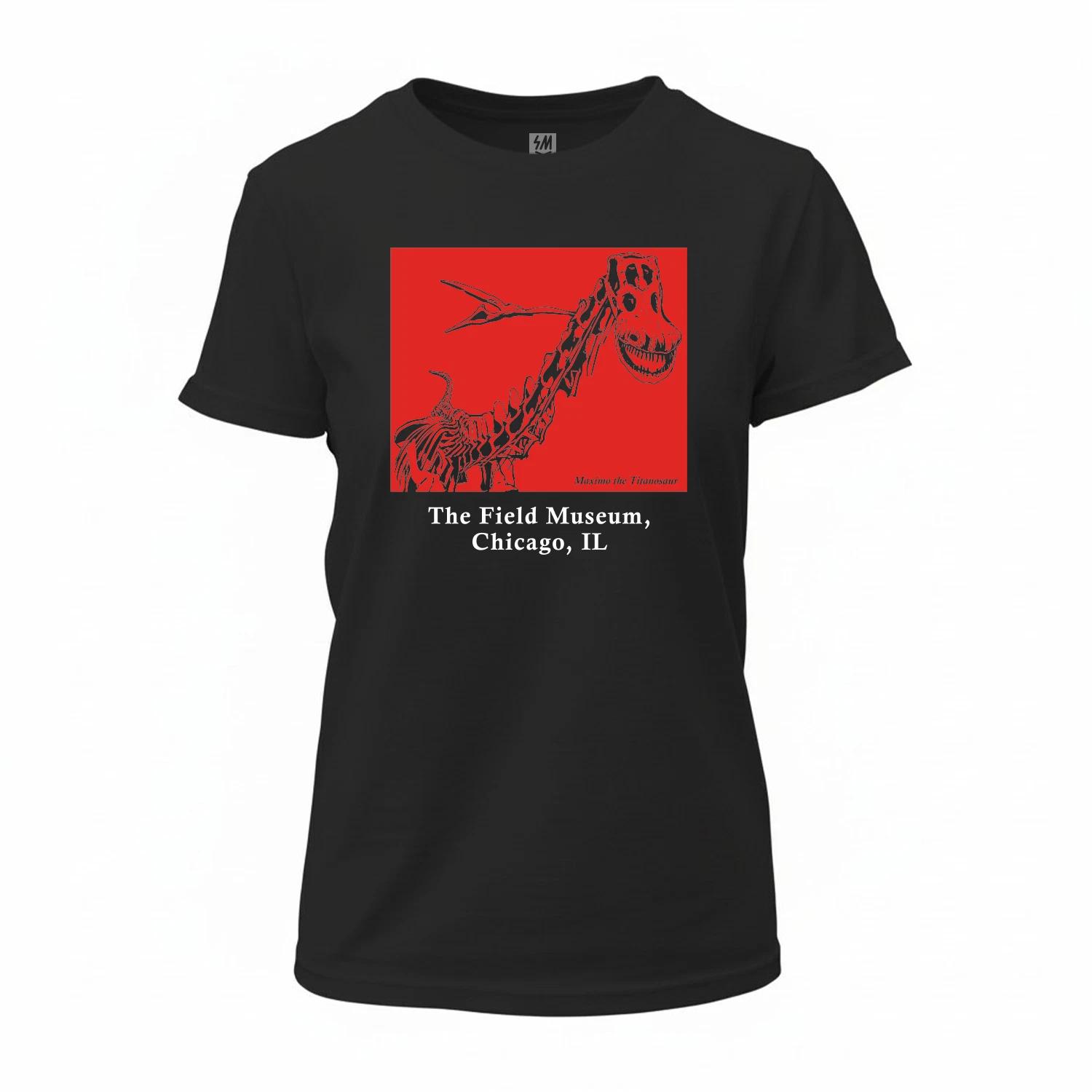 Maximo Dino the Titanosaur Chicago Museum Womens T shirt L