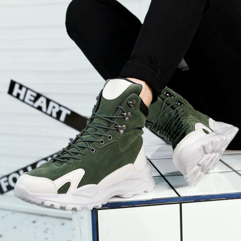 "Men's High-Top Functional Motorcycle Martin Boots - 2024 Autumn/Winter"