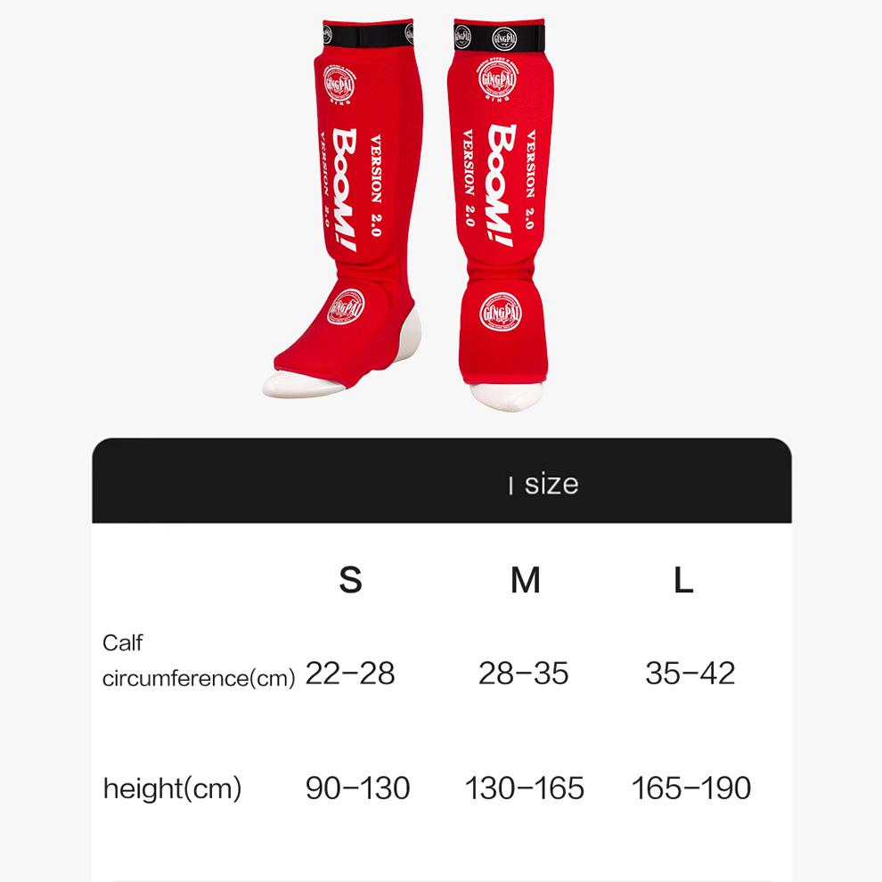 1 par benskydd och fotledsskydd MMA Benfotsskydd Muay Thai Boxningsskydd Skydd med kardborreband Benskydd och fotledsskydd