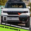 Car Decoration Stickers Fit for BYD Leopard 8 Modified Auto Covering Black Warrior Car Stickers Car Upgrade Parts