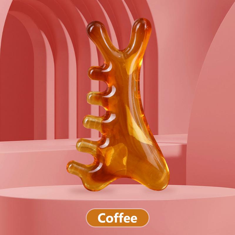 

1Pcs Cartoon Dolphin Resin Body Nose Scalp Meridian Massage Comb 4In1 Comb Blood Circulation Anti-Static Smooth Hair Comb кавовий