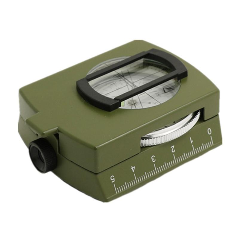 Compass High Precision Multifunctional Military North Green Compass Outdoor,Survival Emergency Luminous Sighting Compass