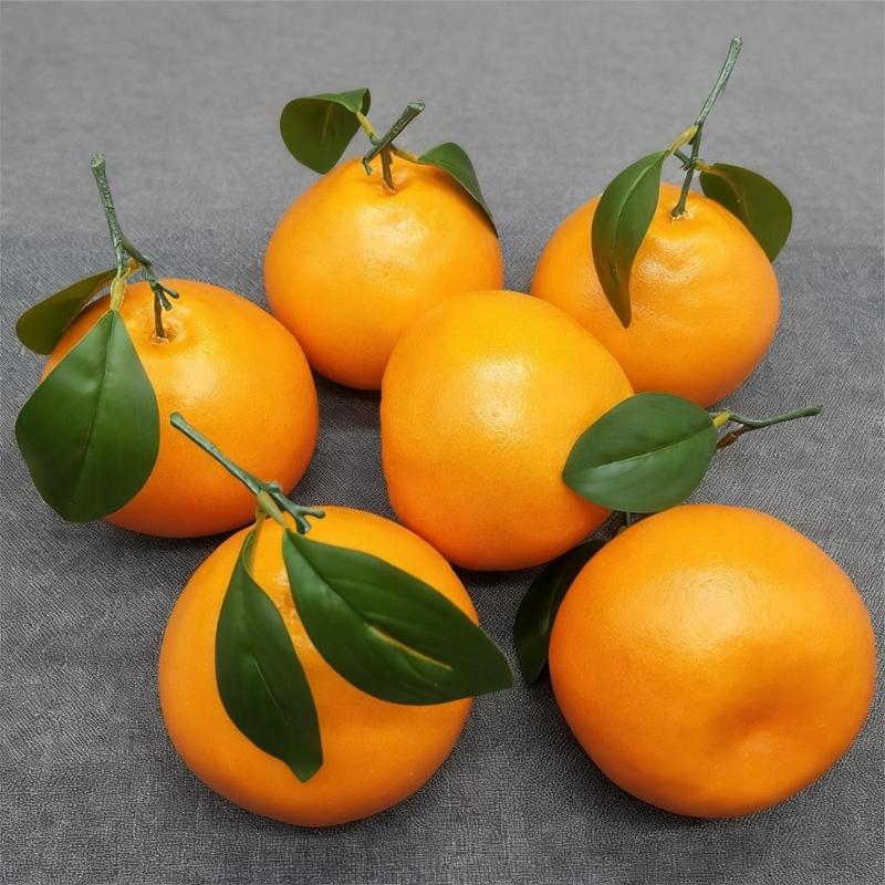 Artificial Citrus Fruit Model Foam Materials Ugly Oranges Indoor Outdoor Ornament Fade Resistant Decoration