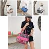 Stylish Pvc Transparent Jelly Beach Bag Waterproof Shoulder Bag In Rose Red Blue Gold Brown