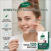 Perfect Solution Spot Patch 120ea - Invisible Hydrocolloid Acne Patches, Waterproof Blemish Treatment, 2 Sizes (10mm/12mm), K-Beauty