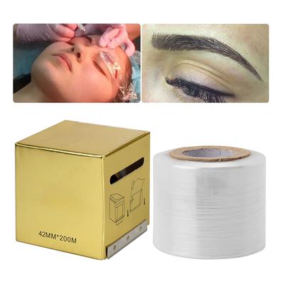 1 Roll Eyebrow Tattooing Clear Plastic Wrap Full Cover Preservative Film for Half Permanent Eyebrow Makeup Tattoo Accessories