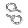 HFS(R) Stainless Steel Eye Bolts, Fixed/Hanging Hardware, Rust-Resistant, Weather-Resistant, Strong, M5, 10 Pieces