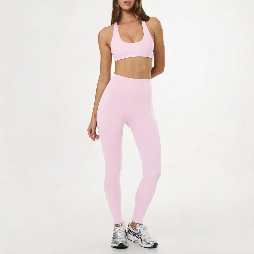 Chen Shijie's new yoga suit shows chest, quick-drying, high-waisted yoga suit, elastic hip lift sports suit