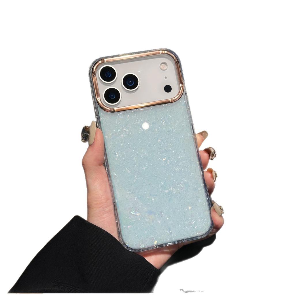 Applicable to iPhone17PROMAX star glitter powder shell pattern mobile phone case Apple 16 acrylic anti-drop protective case