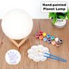 Moon Lamp Painting Kit for Kids 4-12 DIY Night Light Craft Set with 2 Paints Brushes Art Supplies Creative Gift for Birthday Party