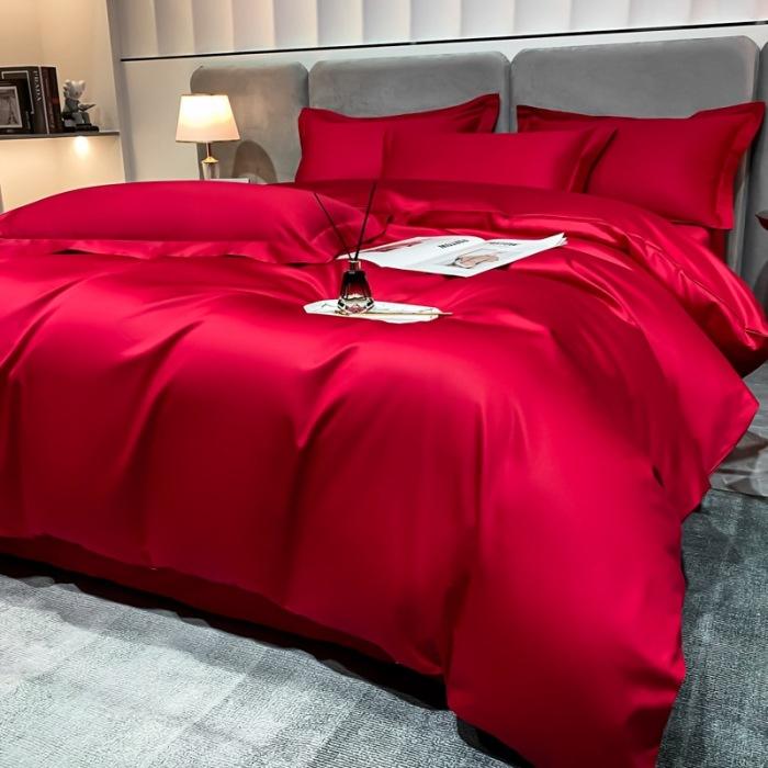 Czteroczęściowy zestaw z długimi odcinkami bawełny klasy A dla matek i dzieci Xinjiang z czystej bawełny kombinowana poszwa na kołdrę prześcieradło lekka luksusowa pościel