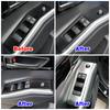 For Toyota Highlander XU70 2024 Car Window Lift Switch Button Cover Trim Door Armrest Panel Interior Accessories Stainless Steel