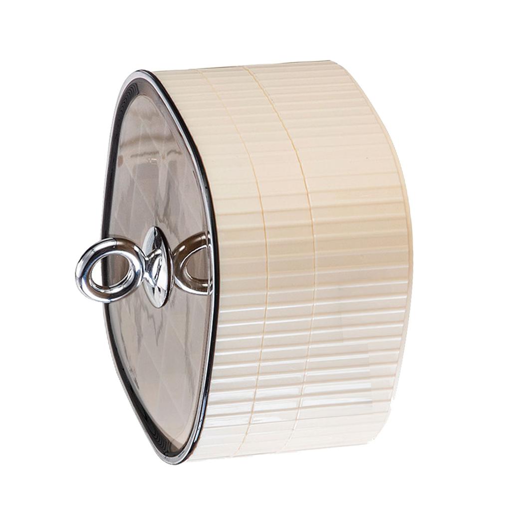 Jewelry Box 3 Layer ABS Earring Necklace Watch Cosmetic Organizer with Transparent Lid for Women