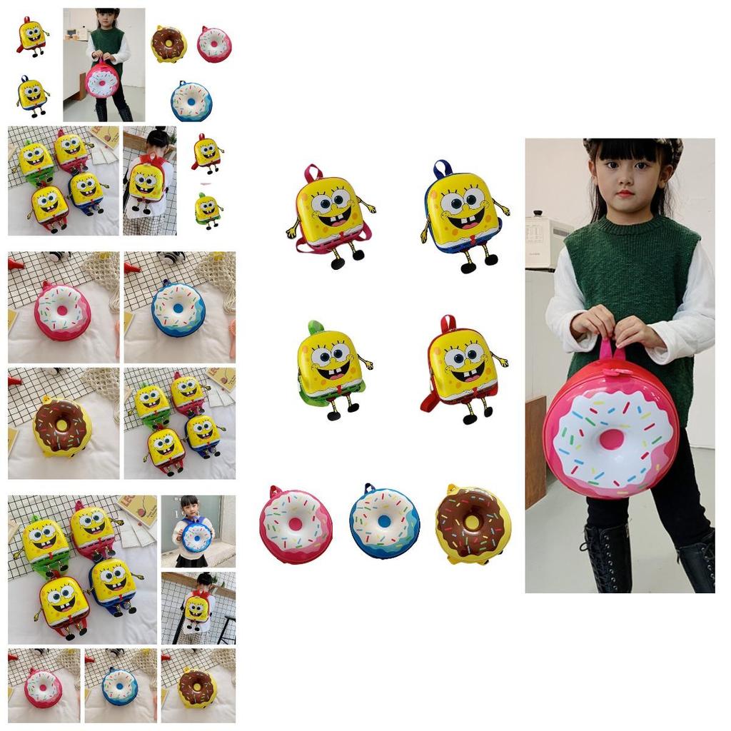Sweet Donut Eggshell Backpack For Kindergarten Kids Cute And Durable