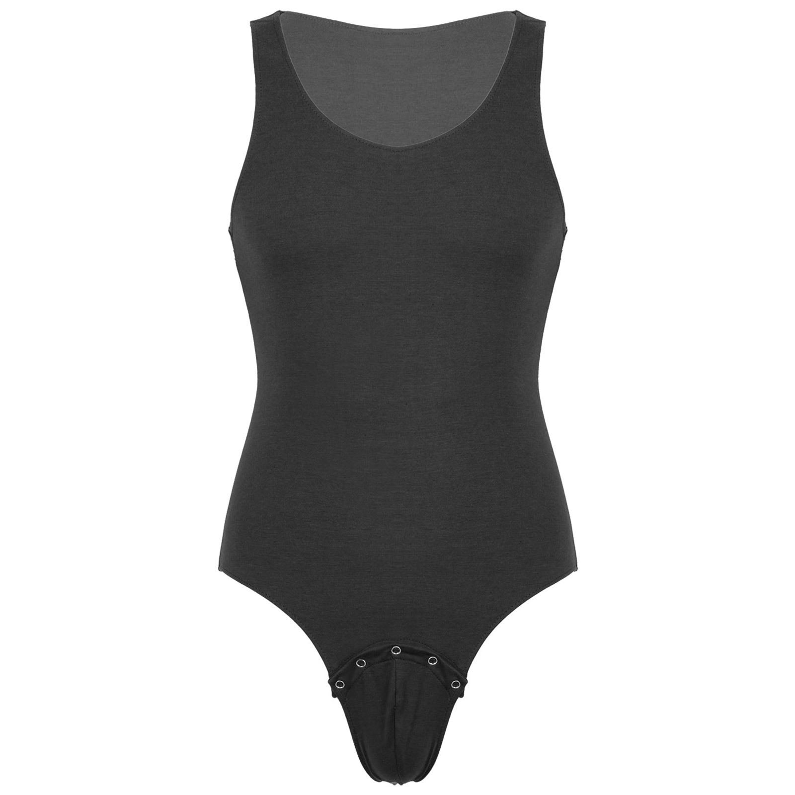 

Чоловічий спортивний боді без рукавів з U-подібним вирізом та застібкою-блискавкою для фітнесу, занять у тренажерному залі XXL чорний