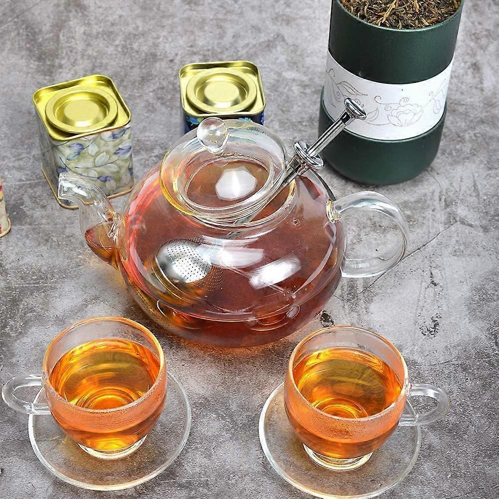 Long-Handle Stainless Steel Tea Strainers - 2pcs Premium Tea Infuser Filter Loose Leaf Tea
