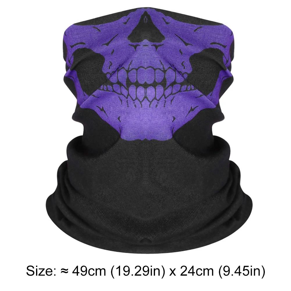 Unisex Ghosts Skull Half/Full Face Mask Ghost Skeleton Mask Scary Horror Skeleton Skull Mask for Cosplay Party Halloween Cycling