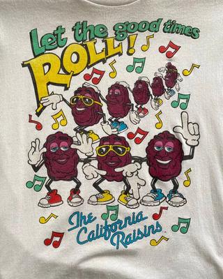 Vtg California Raisins Band Cotton White Full Unisex Shirt Unisex T-Shirt