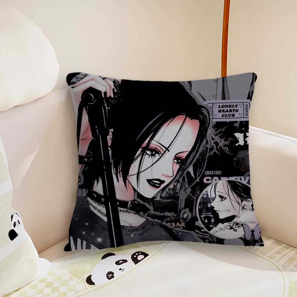 Hot Anime Luxury N-NANA Pillow Case Living Room Sofa Cushion Cover Suitable For Home Bedroom Room Decoration