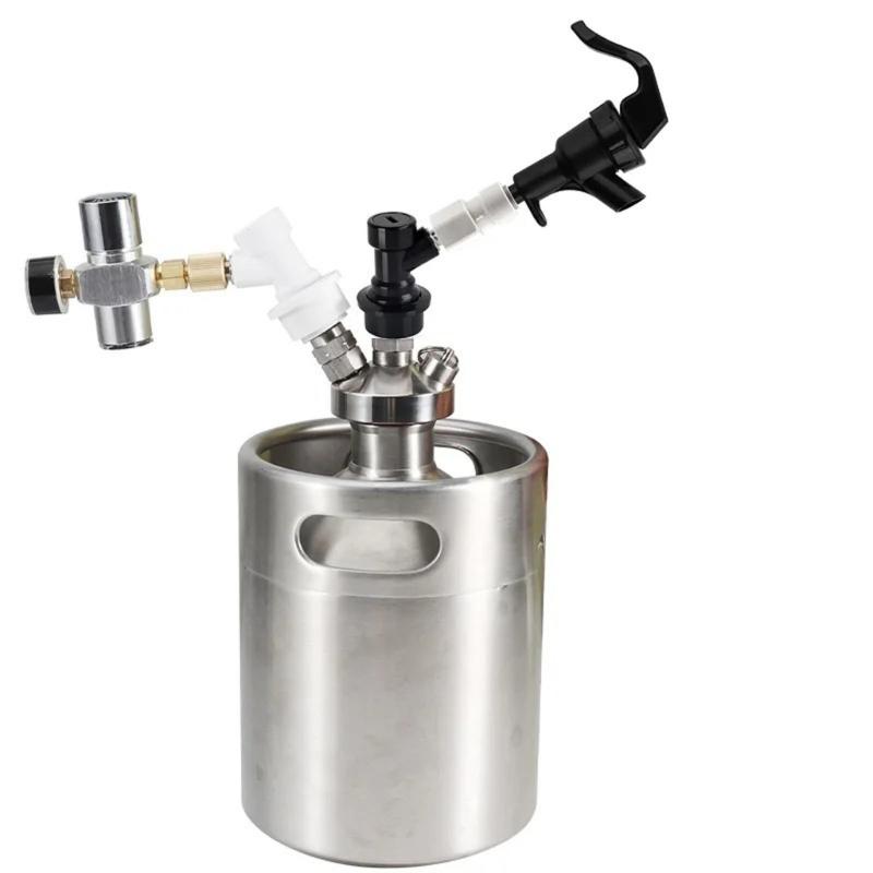 Rubinetto per Birra Portatile in Plastica a Sfera Lock a Prova di Perdite Erogatore di Liquidi per Esterni Spina per Birra per Feste in Casa
