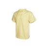 Solid Color Print Logo Crew Neck Short Sleeve T-Shirt Men Tops Yellow HK2854