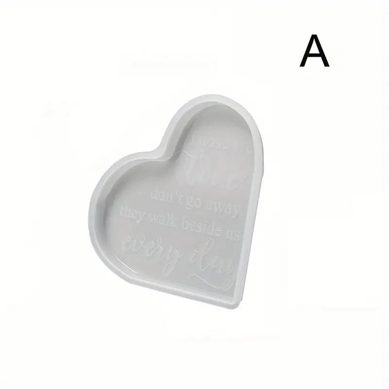 

Heart Sign Resin Silicone Mold for DIY Craft Memorial Casting Home Decoration Flower Preservation Table Decorations