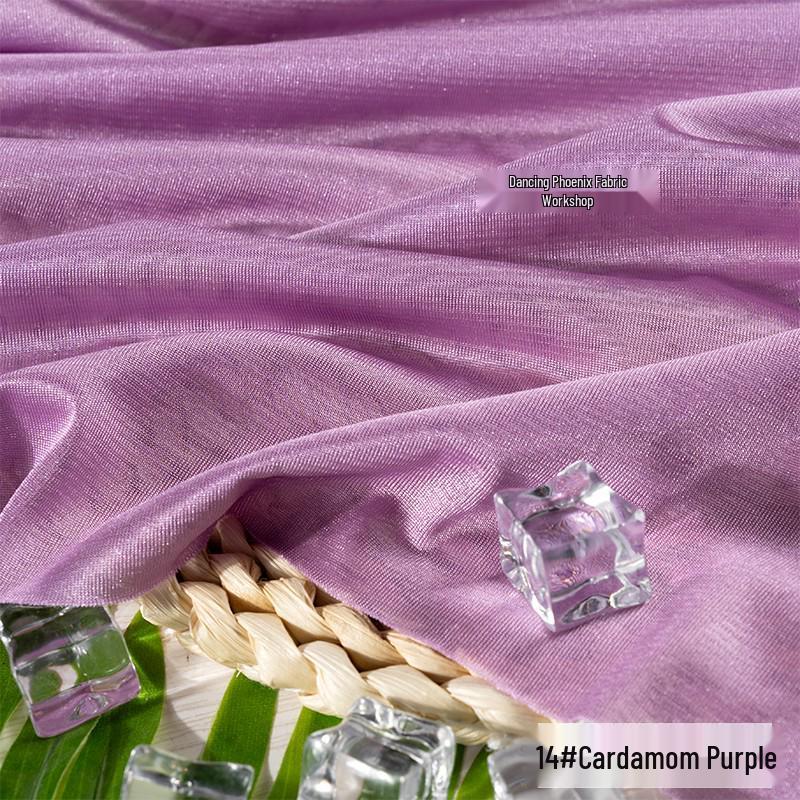 40D Warp-Knitted High-Elasticity Luster Chiffon Lining - Silky, Breathable Fabric for Dresses