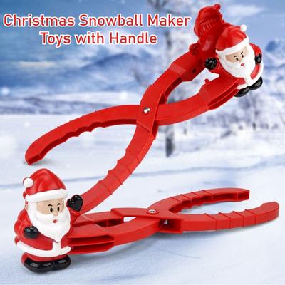 Kinder Schneeclip Weihnachtsbaum Weihnachtsstrumpf Weihnachtsmann Elch Schneeclip Spielzeug Lernspielzeug für Weihnachten Winter Outdoor-Spiel Schnee Strand