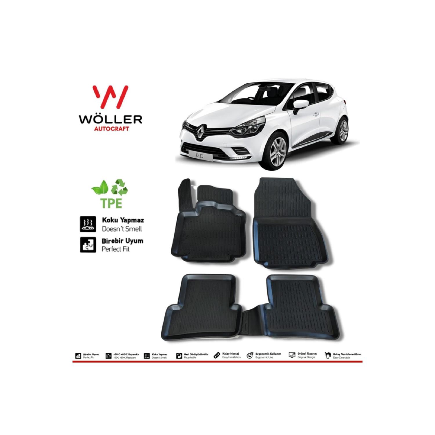 

Renault Clio 4 Mat 2013 2019 3d коврик для бассейна
