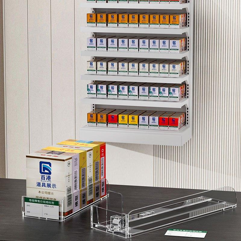 Automatic Pusher Organizer Self-Propelled Storage Rack with Compartments for RV Travel Kitchen Snack Drink Storage Use