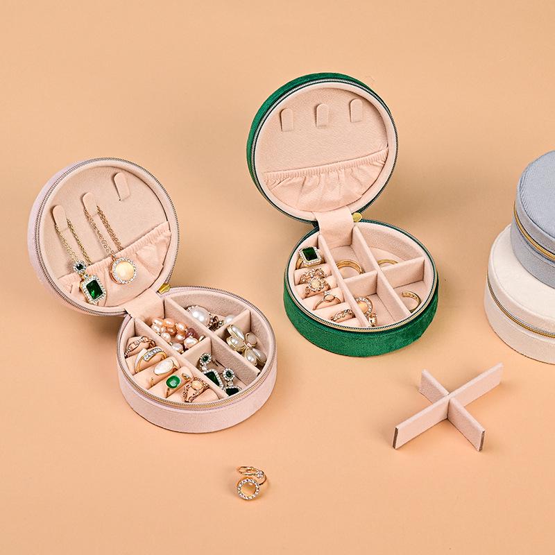 Portable Mini Jewelry Storage Box for Earrings, Necklaces, and Rings