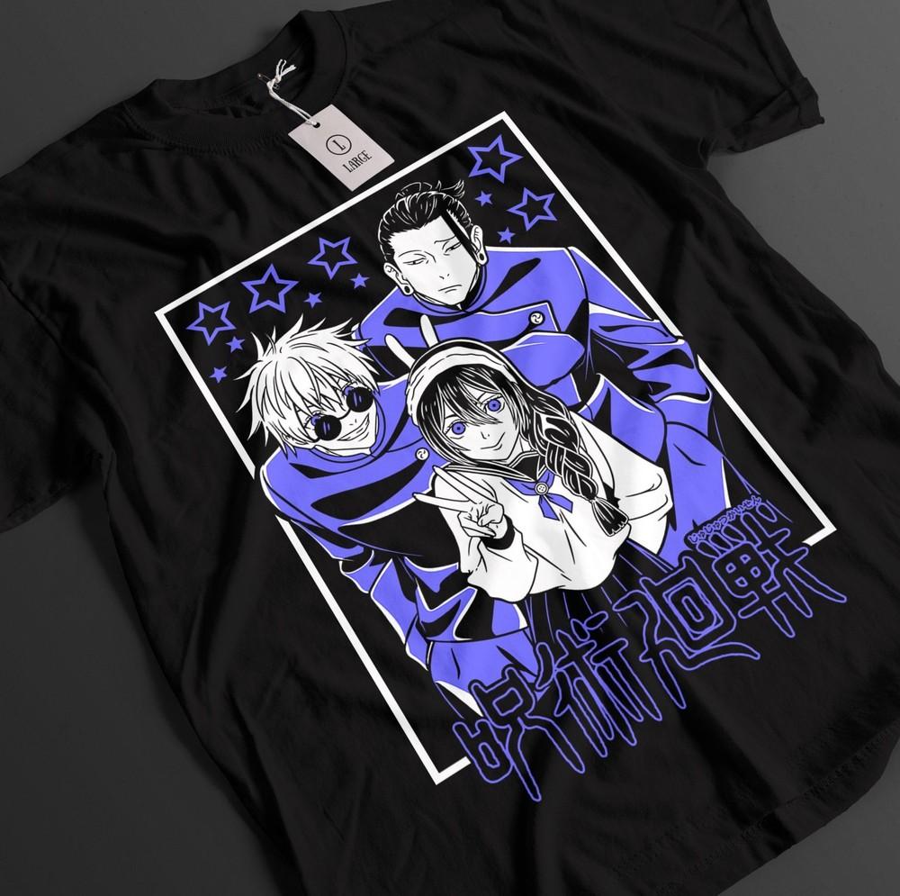 

Футболка Jujutsu Kaisen Футболка Годжо Топ Гето Футболка Аманай JJK Аниме Футболка Сукуна 4XL